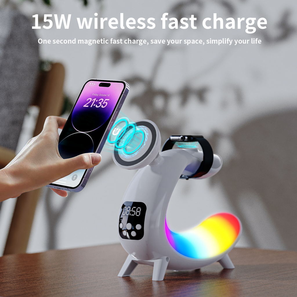Liuyi Multi-Function Wireless Charging Bedside Lamp