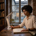 LED Smart Desk Lamp with 15W Fast Wireless Charging